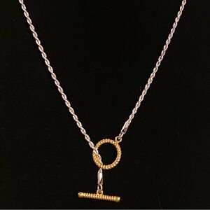 OT 18Kt Gold over 925 Sterling Silver Chain Necklace